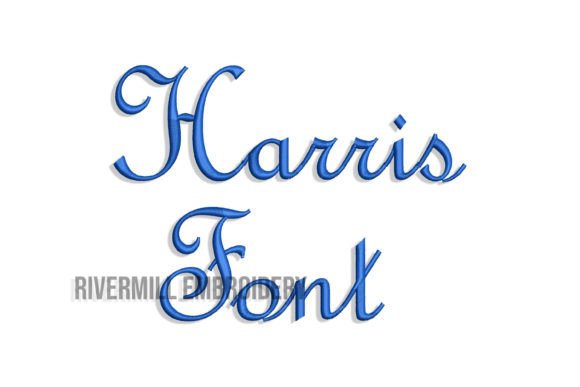 2 Harris Machine Embroidery Font Review