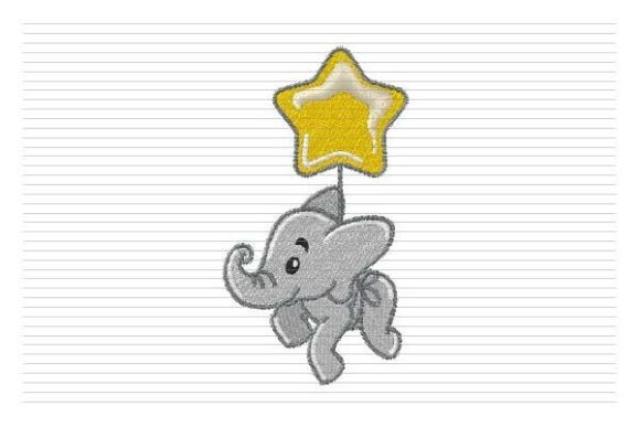 Baby Elephant with Star Embroidery Review