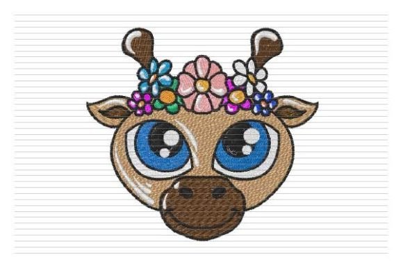 Baby Giraffe Head Embroidery Review
