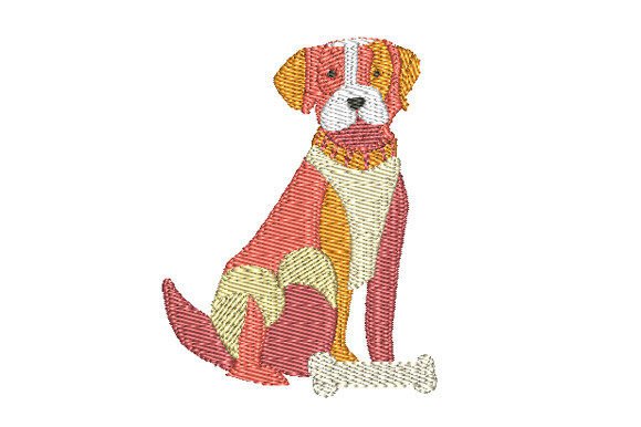 Bone and Sitting Dog Embroidery Review