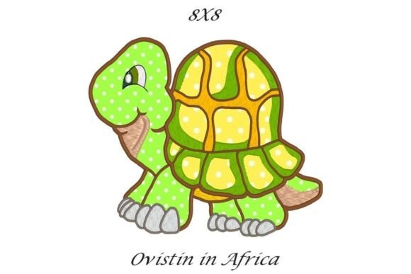 Cute Tortoise Applique Embroidery Review