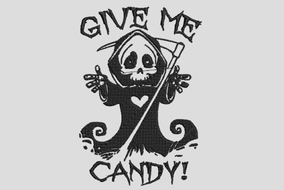 Death Give Me Candy Halloween Embroidery Review