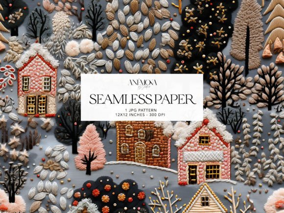 Embroidery Chistmas Village Paper Review