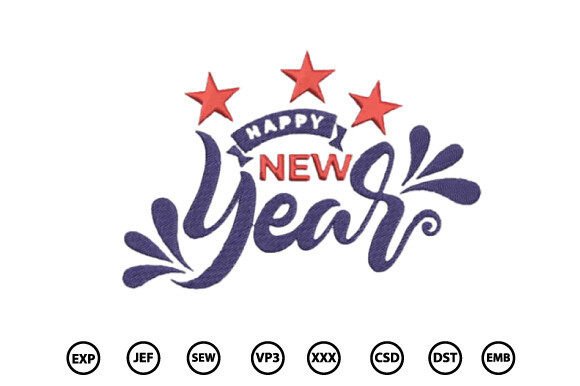 Happy New Year Embroidery Design Review