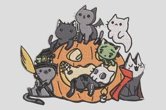 Horror Pumpkin Halloween Embroidery File Review