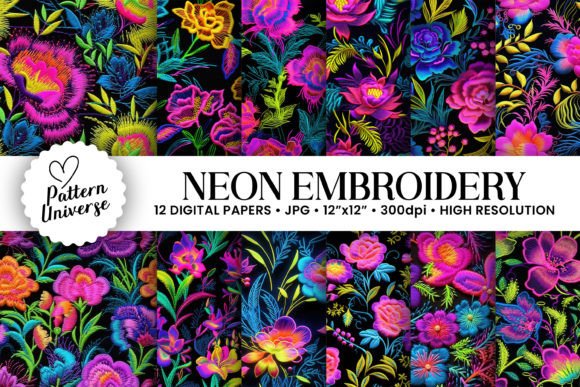 Neon Embroidery Flowers Review