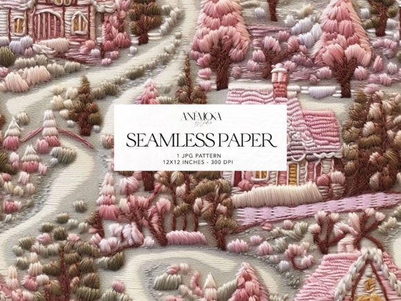 Pink Embroidery Christmas Seamless Paper Review