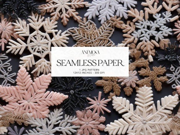 Pink Embroidery Snowflakes Paper Review