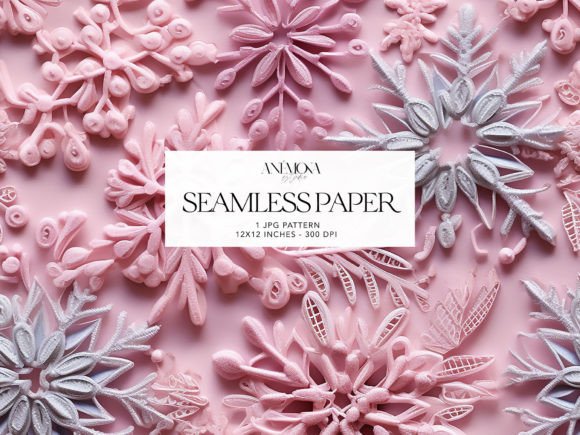 Pink Snowflakes Embroidery Pattern Paper Review