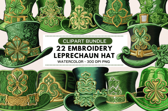 Review: Embroidery Leprechaun Hat Clipart Bundle